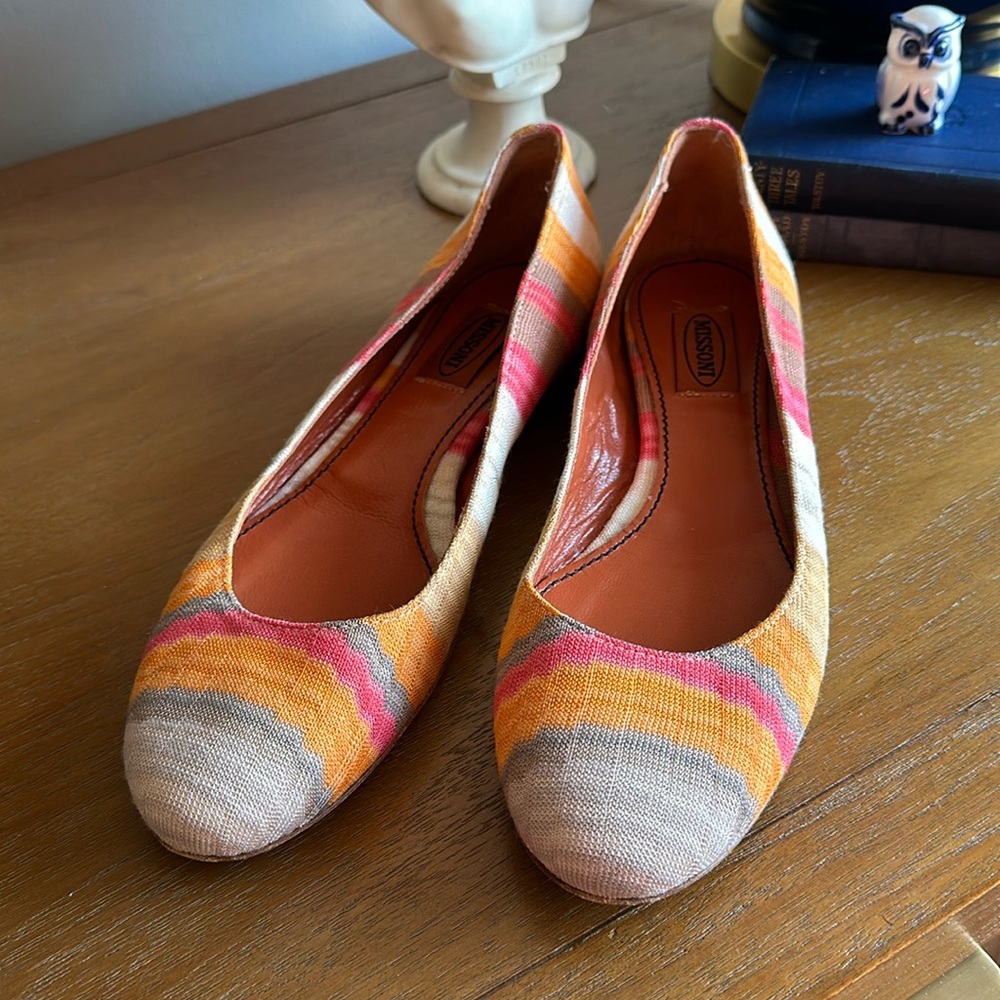 Missoni size 39 ballerinas multicolored NEW